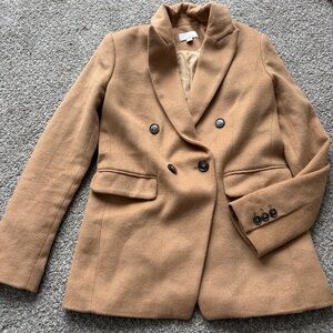 Loft | Wool Camel Tan Blazer Jacket 0